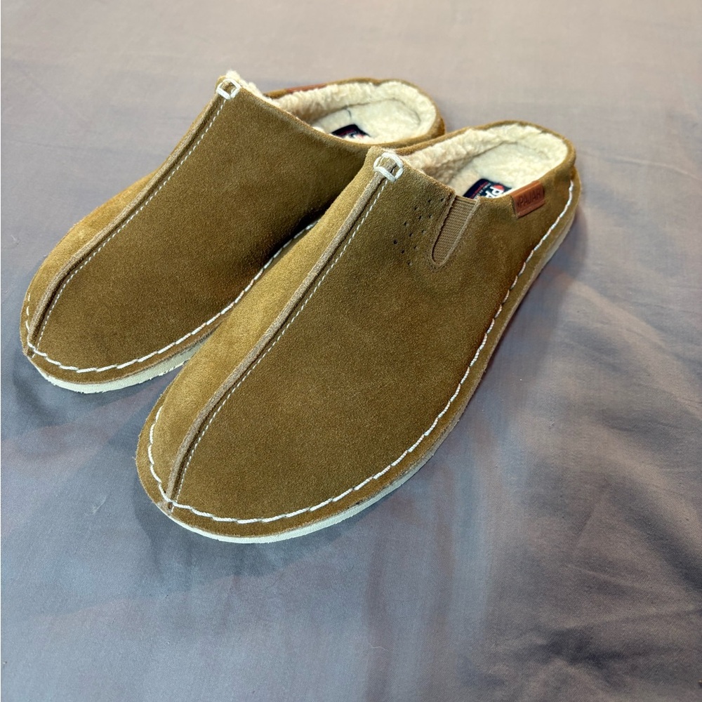 Pajar Canada Muller Men's Brown Suede Mule Slippers NWOT Size 6